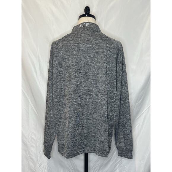 Champion Texas A&M Aggies Mens Gray 1/4 Zip Pullover Jacket Sweater XL NCAA - Picture 2 of 8